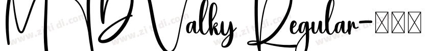 MTD Valky Regular字体转换